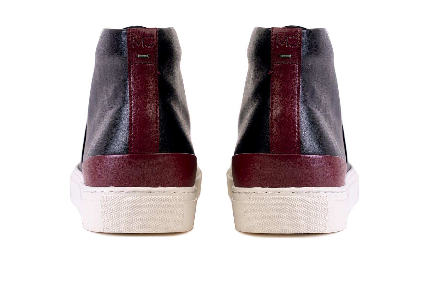 Moral Code Fuji Men's Vegan High Top Sneaker - #color_black-red