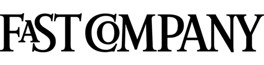 Fast Company logo in bold black serif font on transparent background