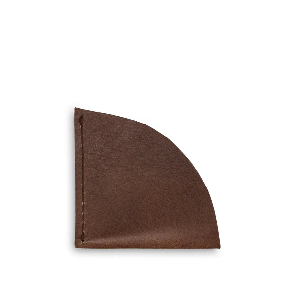 Brown leather corner protector