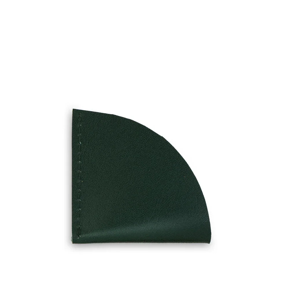 Dark green leather sample