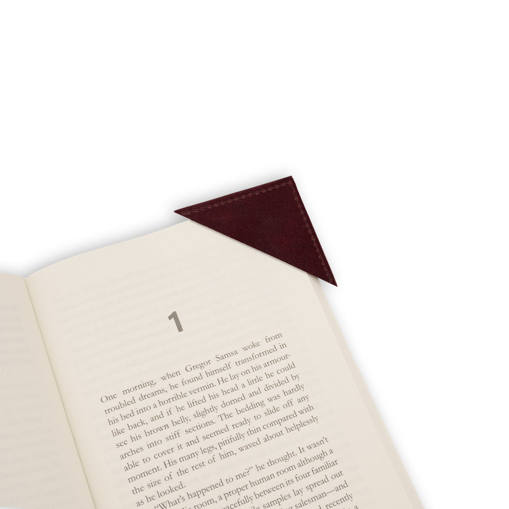 Leather Corner Bookmark