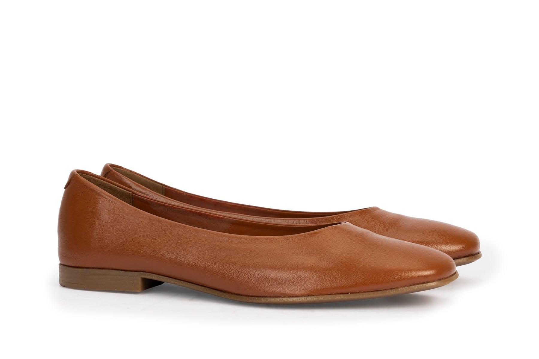 Colette Women's Sustainable Ballet Flat #color_cognac