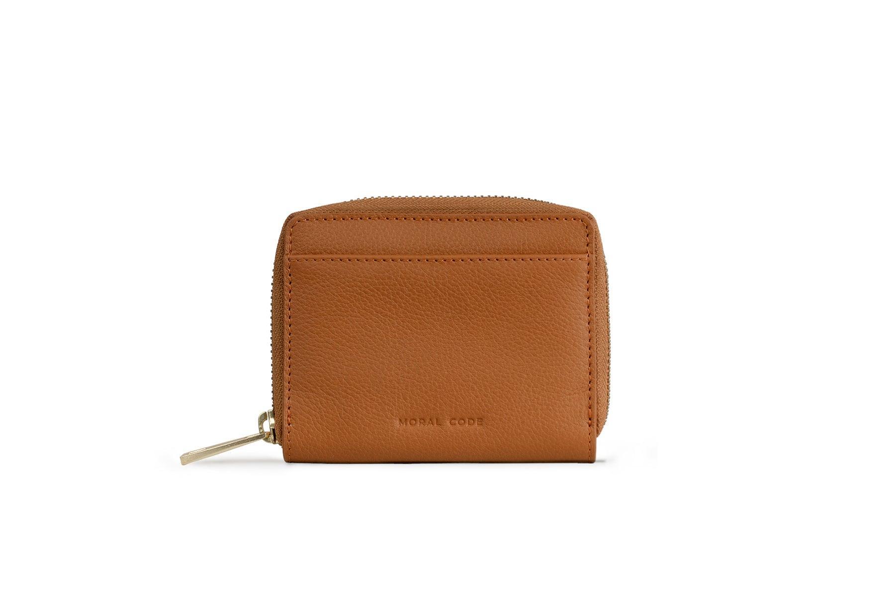 Remi Half-Zip Wallet #color_cognac