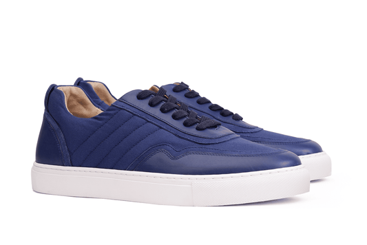 Moral Code Coral Women's Casual Lace-up Sneaker -Navy-6.5