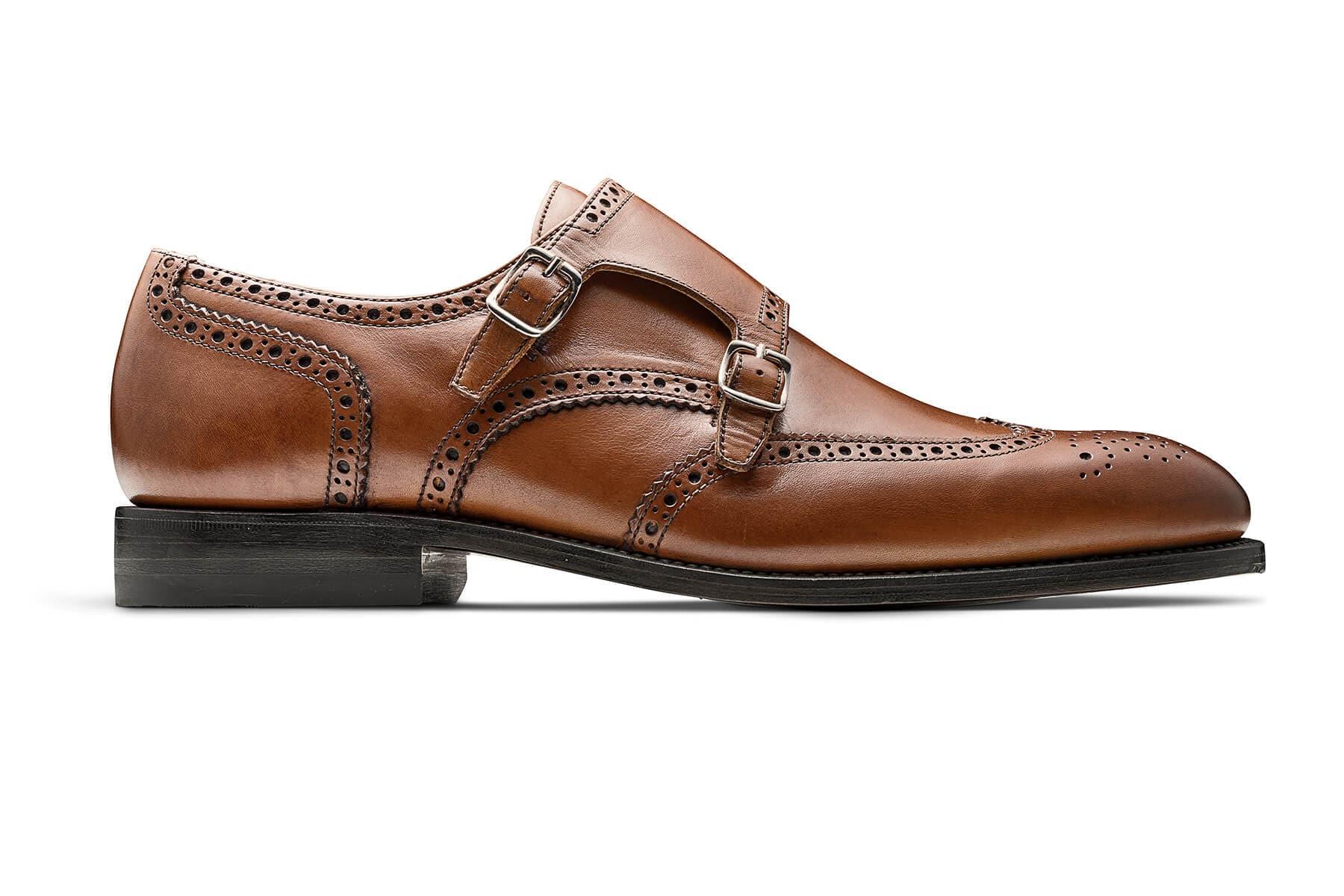 Moral Code August Men's Double Monk Strap Wingtip Dress Shoe -