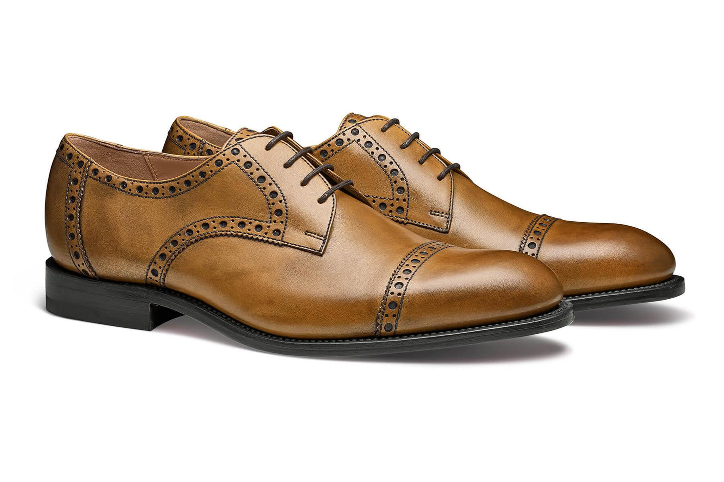 Moral Code Newton Cap Toe Dress Shoe -Oak Leather-7M