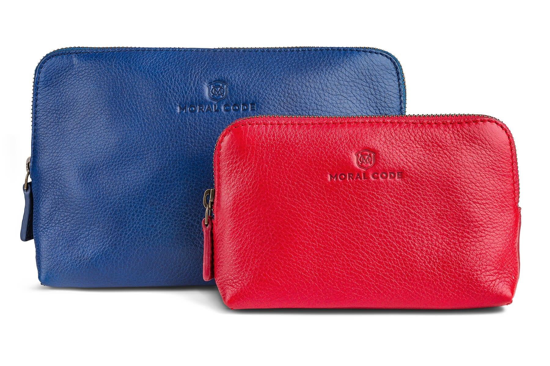 Moral Code Beaute Cosmetic Case -Navy/Red- #color_navy-red
