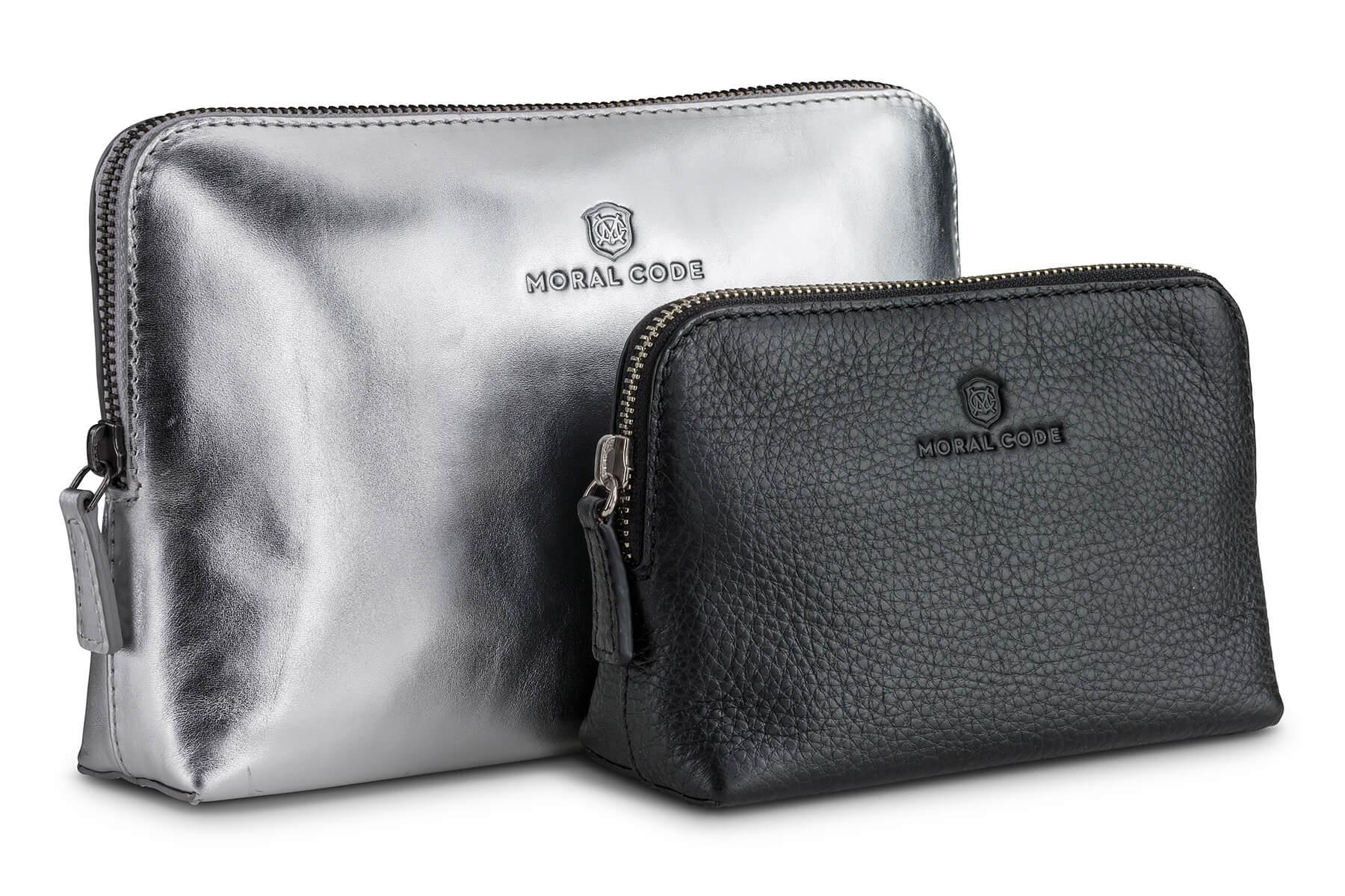 Moral Code Beaute Cosmetic Case - #color_silver-black