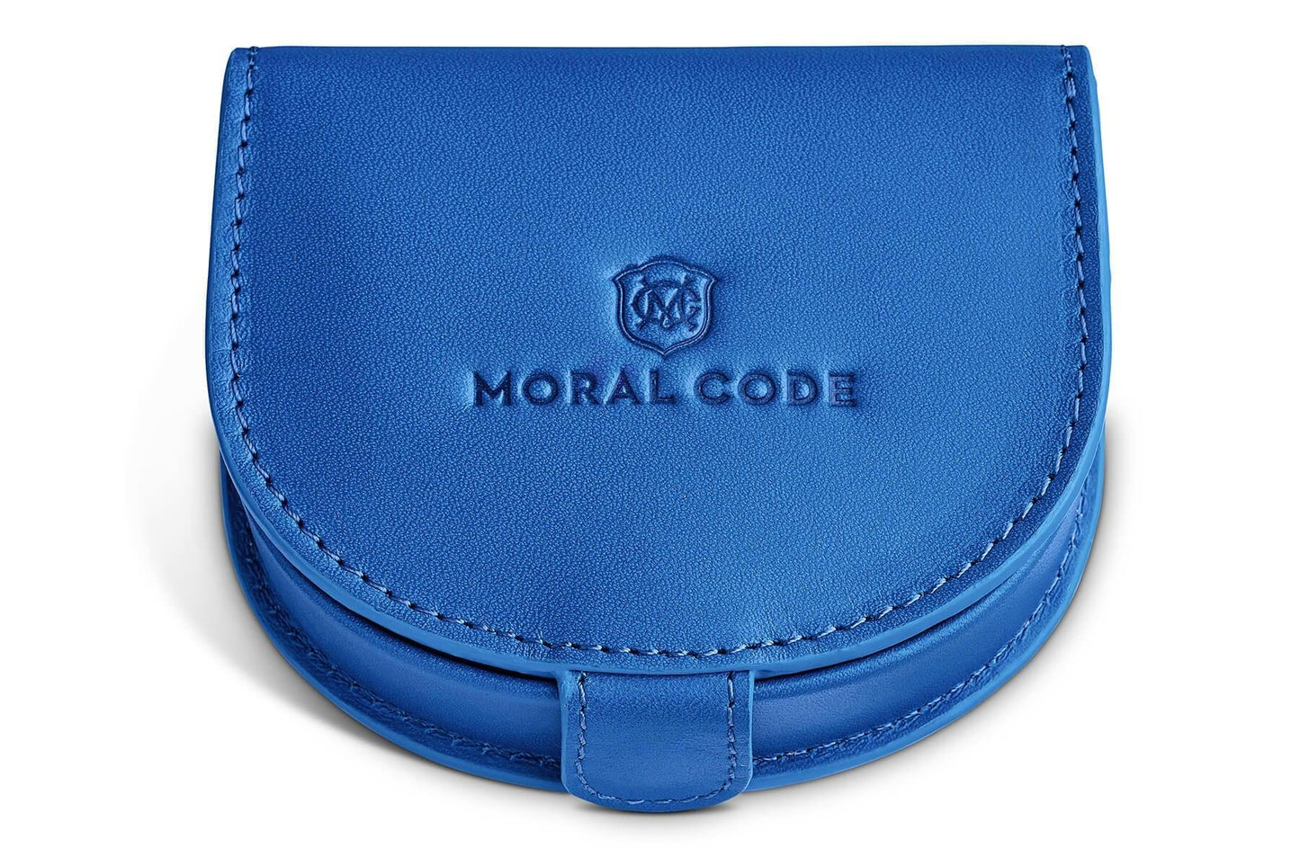 Moral Code Treasury Coin Case -Blue Leather-