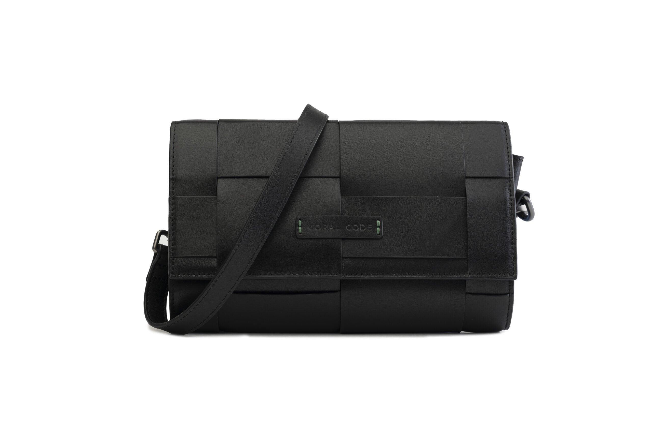 Moral Code Seda Crossbody Bag -Black- #color_black