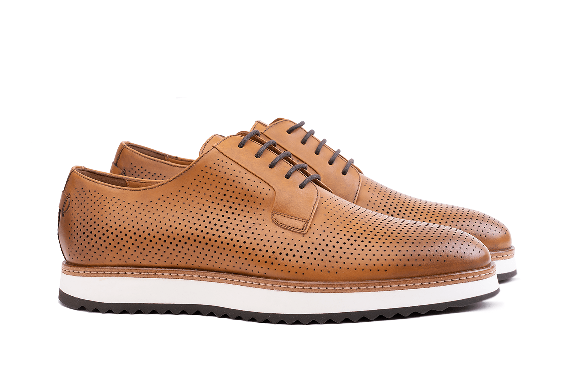 Moral Code Ethan Men's Derby -Cognac-8.5