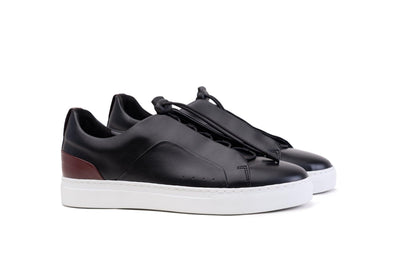 Moral Code Gala Women's Vegan Sneaker -Black/Red-6.5 