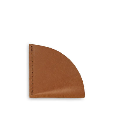 Brown leather cardholder 