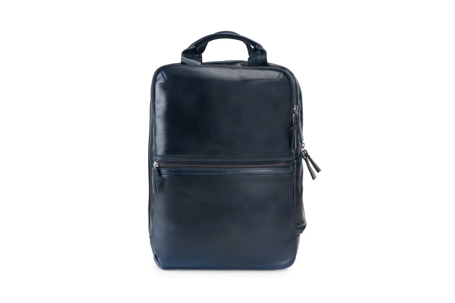 Moral Code Back Office Backpack Navy Leather / One Size
