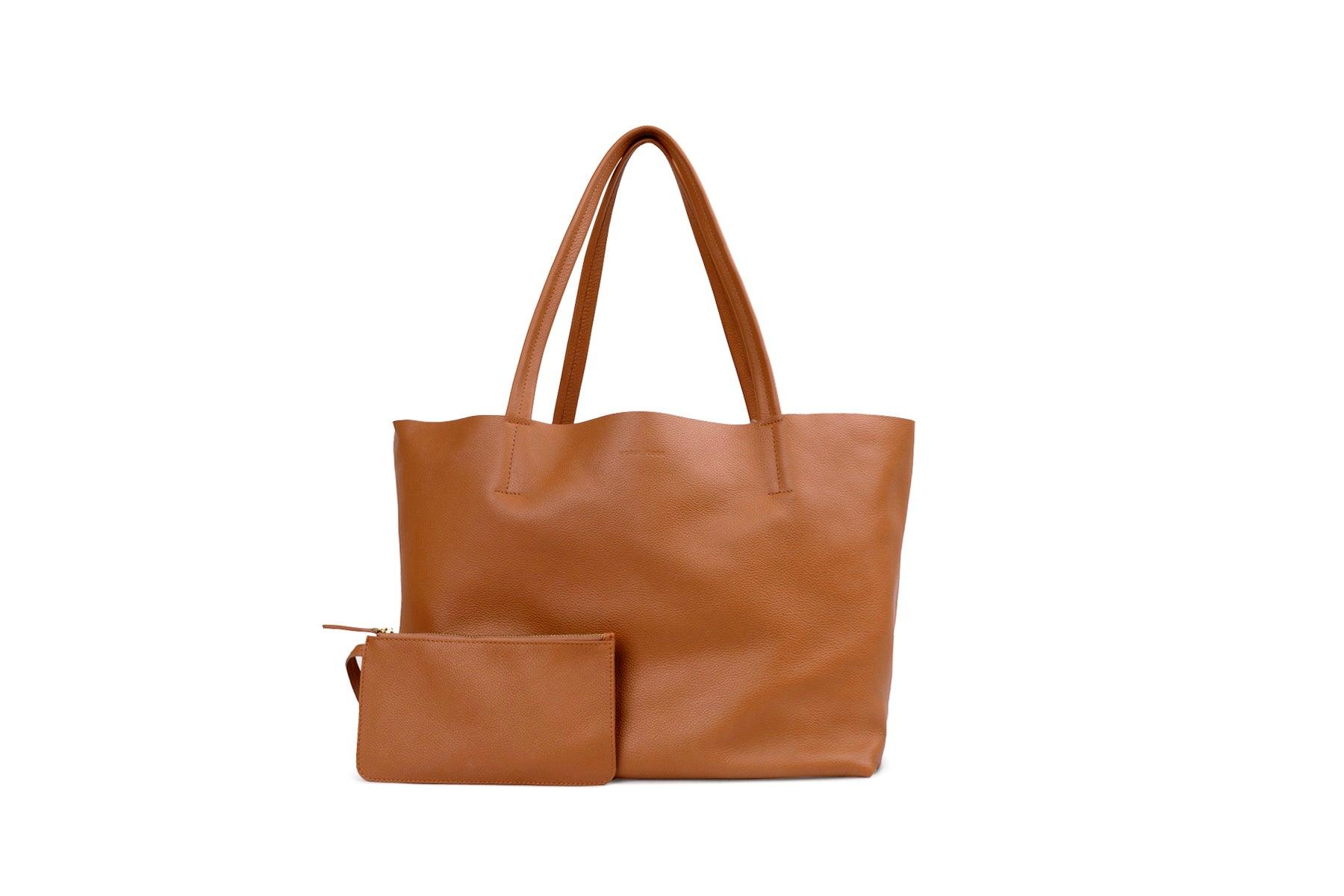 Bella Soft Tote #color_cognac
