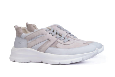 Moral Code Willow Women's Upcycled Trainer -Blue Leather-10 