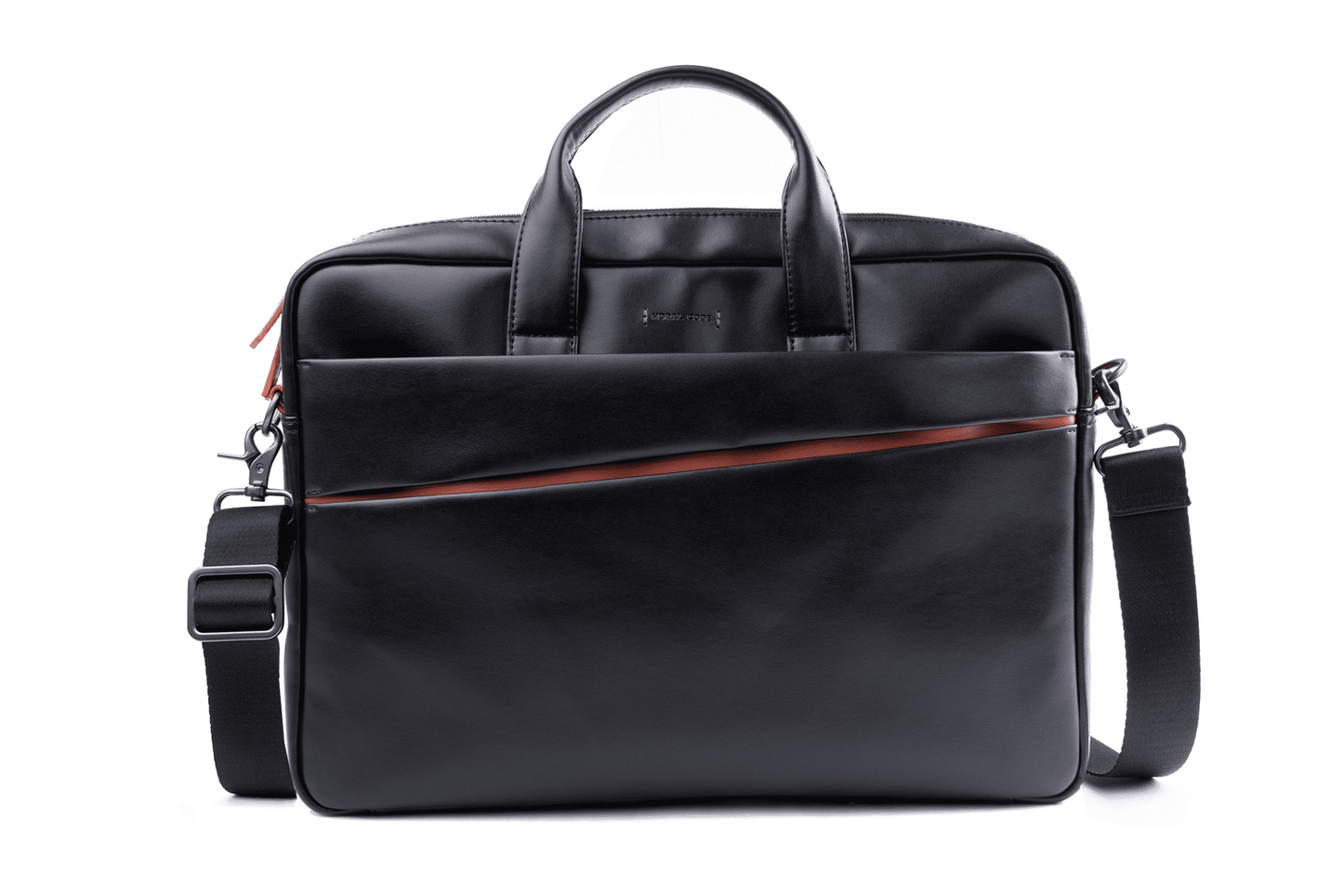 Moral Code Cortland Vegan Laptop Bag -Black/Red-