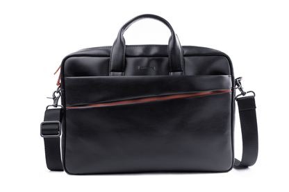 Moral Code Cortland Vegan Laptop Bag -Black/Red-