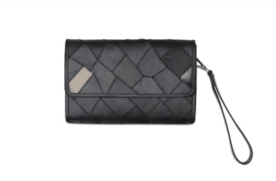 Moral Code Cypress Upcycled Envelope Wallet -Black Multi- 