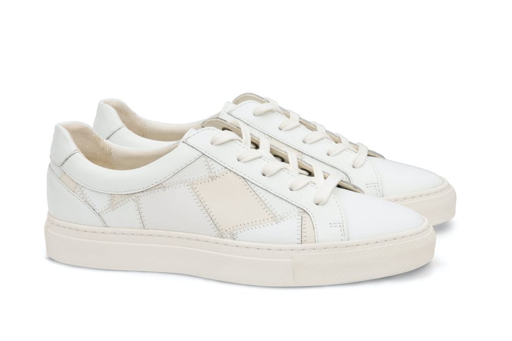 Moral Code Flint Women's Upcycled Sneaker -White Multi-6.5