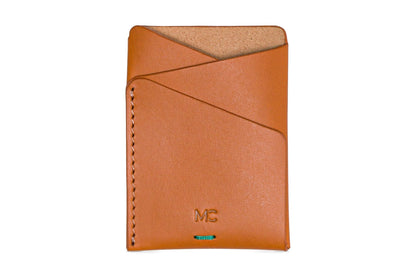 Moral Code Lennox Card Case -Cognac-Wallets & Card Cases