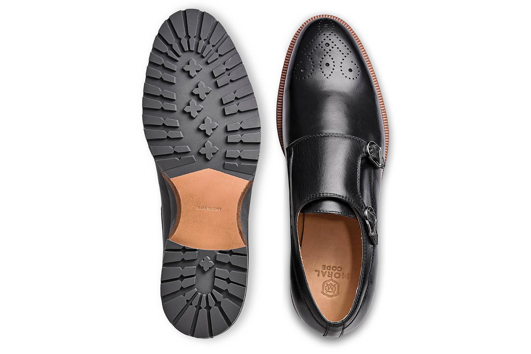 Moral Code Gunnar Men's Double-Strap Monk Dress Shoe -