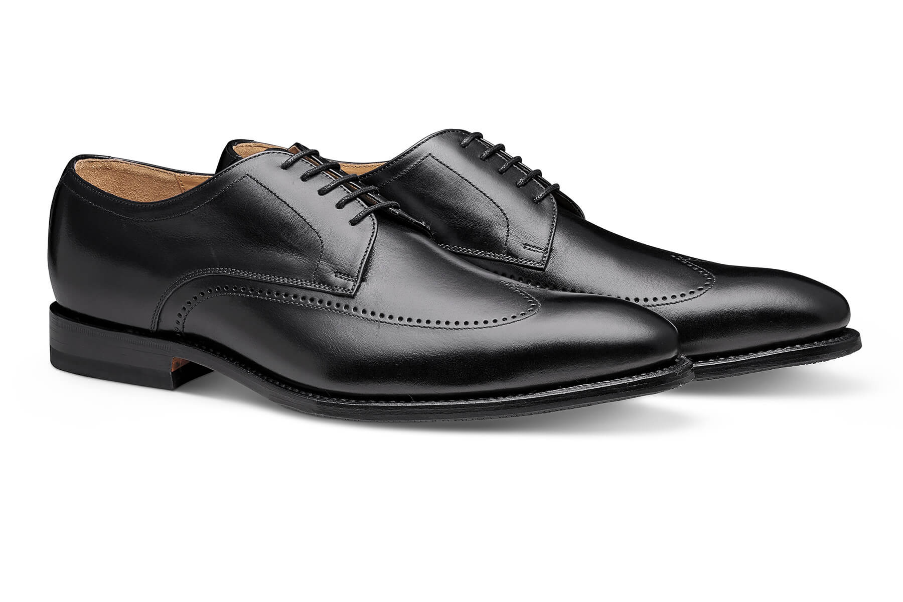 Moral Code Jamison Men's Wingtip Dress Shoe -Black Leather-7.5