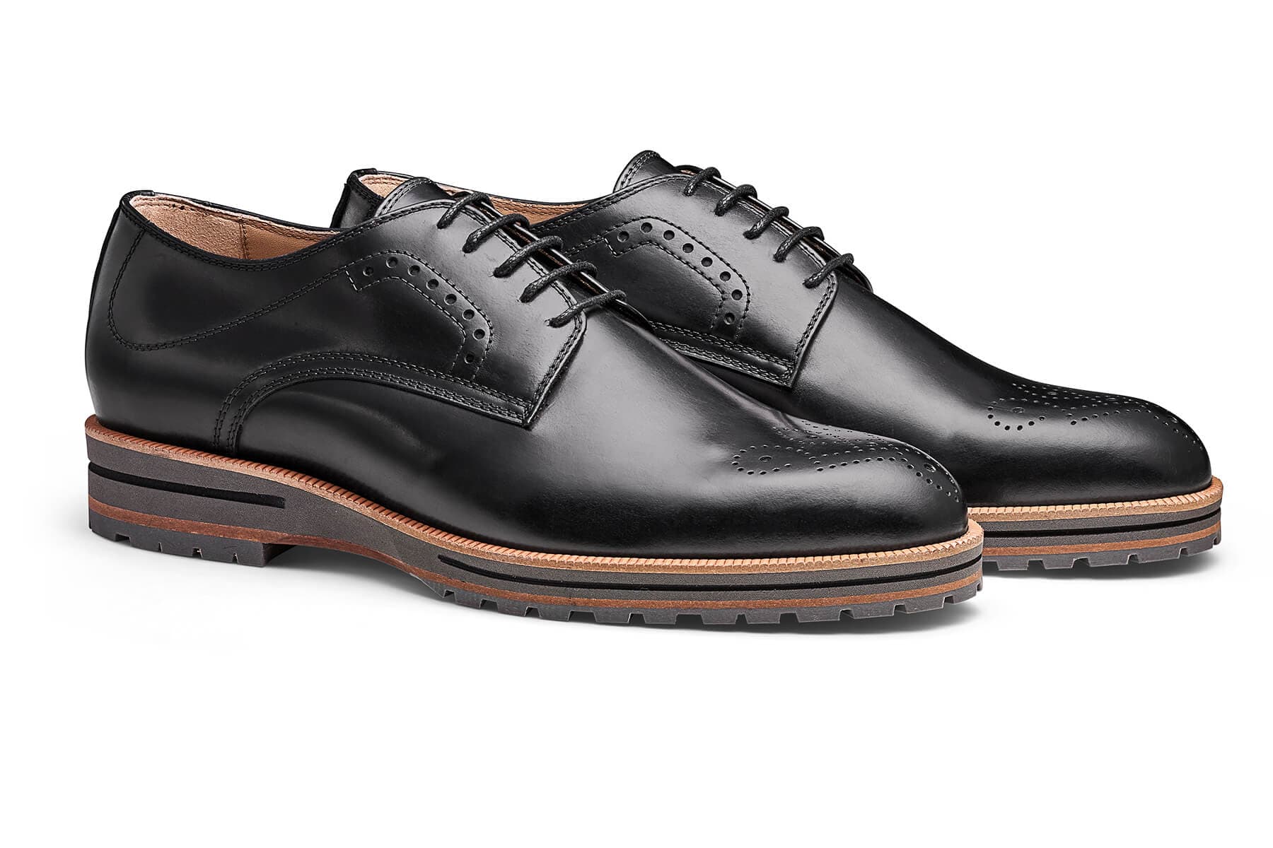 Moral Code Mayson Men's Blucher Dress Shoe -Black Leather-7