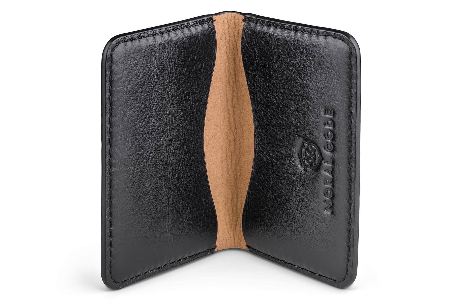 Moral Code Title Card Case - #color_black-leather