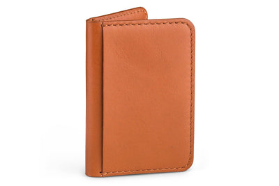 Moral Code Title Card Case -Tan Leather- 