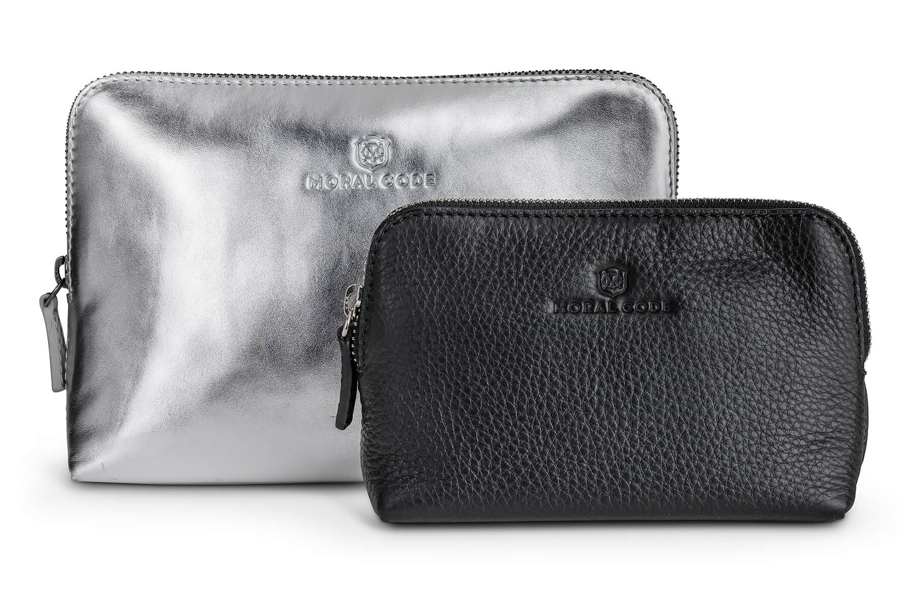Moral Code Beaute Cosmetic Case -Silver/Black- #color_silver-black
