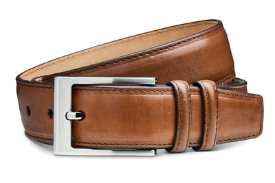 Moral Code Grant Belt -Cognac Leather-35 