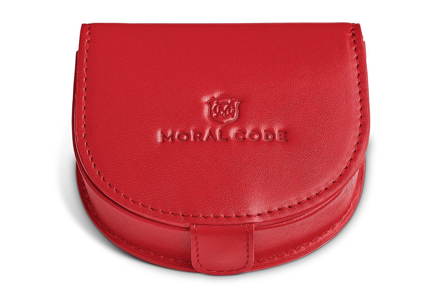 Moral Code Treasury Coin Case -Red Leather-