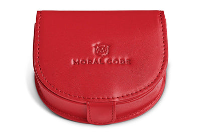 Moral Code Treasury Coin Case -Red Leather- 