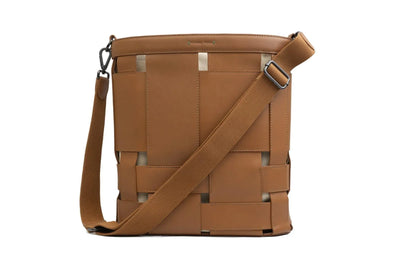 Moral Code Linden Upcycled Tote Bag -Cognac- 