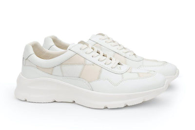 Moral Code Slate Men's Upcycled Trainer -White Multi-8 