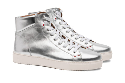 Moral Code Thrive Men's High-Top Sneaker -Silver-10.5