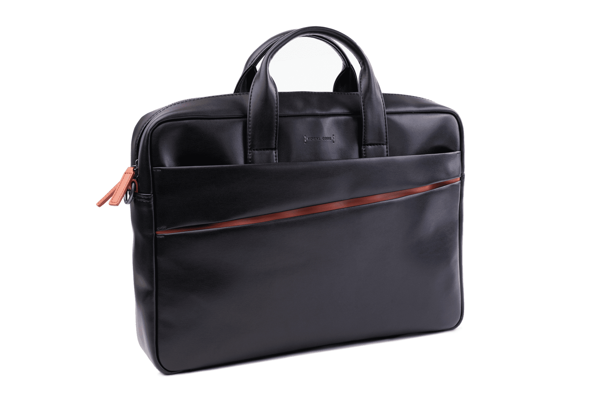Moral Code Cortland Vegan Laptop Bag -Black/Red-