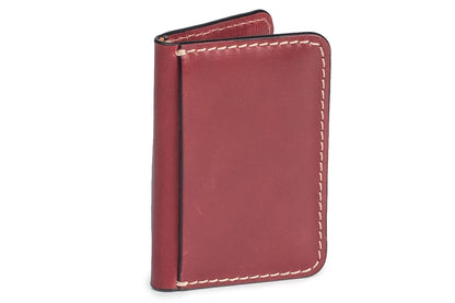 Moral Code Title Card Case -Red Leather-